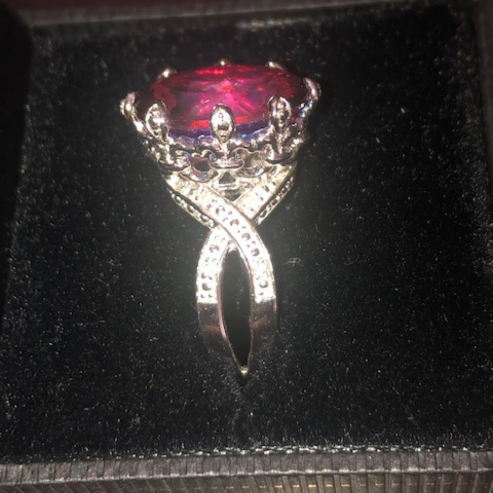 NYC II by Chuck Clemency “Queen Red” Ring size 7